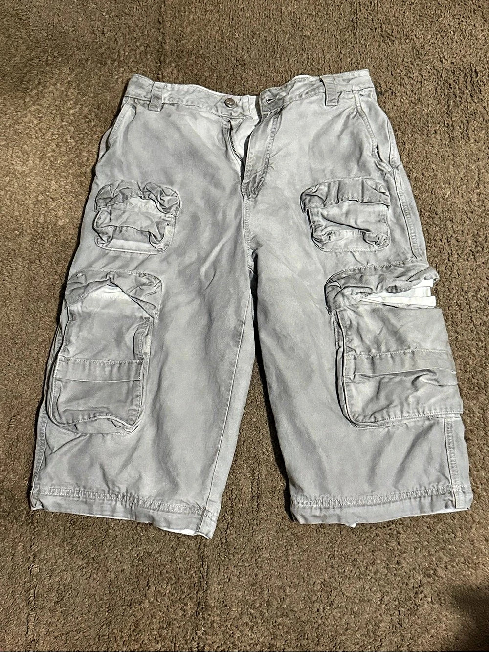 Zara TwoJey Baggy cargo shorts Cargo Shorts Gray Waist 31